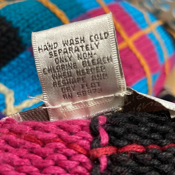 Women’s 80s Vintage Floral Plaid Knit Cardigan Size Large - Picture 7 of 12